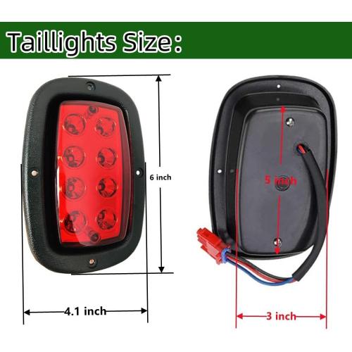 1 PCS -Club Car DS LED Taillight Yamaha TailLights for Club Car DS Gas & Electric Golf carts (1993 & up) and Yamaha G14, G16, G19, G22 Golf Cart