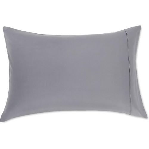 Amazon Basics Standard Pillow Cases, Machine Wash, Lightweight Super Soft Microfiber, Dark Gray, 20 x 30, Set of 2, Pillows Not Included