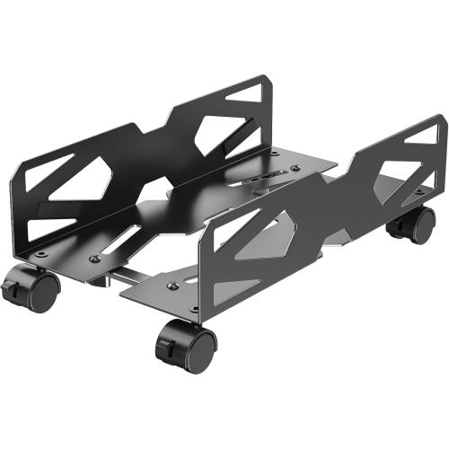 Adjustable Computer Tower Stand, Ventilated PC Tower Stand with 4 Caster Wheels,Mobile Under Desk CPU Holder, PC Cart, Computer Riser for Most Gamers and Students