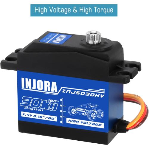 INJORA 30KG Digital Servo High Voltage Waterproof Servo for 1/10 RC Car ARRMA KRATON Upgrade