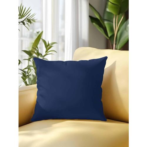 Size medium Navy Blue Outdoor Pillow Inch Pack of 1 Simple Solid Color Waterproof Throw Pillow Covers with Inserts Lumbar Cushions for Home Patio Tent Balcony Garden Sofa