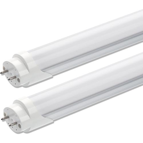 2 Pack T8 Type A B LED Tube Lights 4FT, 40W Equivalent, 6000K Daylight, Plug and Play or Ballast Bypass, Single or Double End LED Bulbs, LED Fluorescent Tube Replacement T8 T12, Non-dimmable
