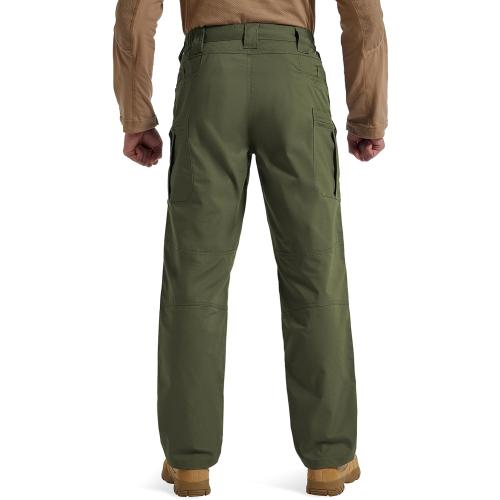 Men's Stretch Tactical Pants Water Resistant Ripstop Cargo Pants Lightweight Outdoor EDC Hiking Work Pants (Army Green, 32WX32L)