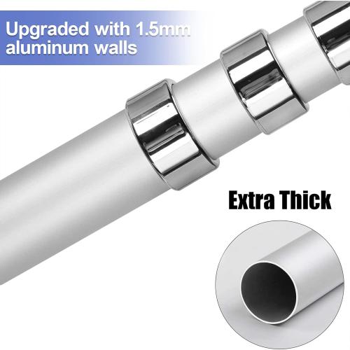 Panta 20FT Telescoping Flag Pole Kit, Extra Thick Heavy Duty 14 Gauge Telescopic Flagpole Fly 2 Flags, Outdoor Aluminum Inground Flag Poles with 3x5 American Flag for Residential, Yard or Commercial‼️light dirt‼️