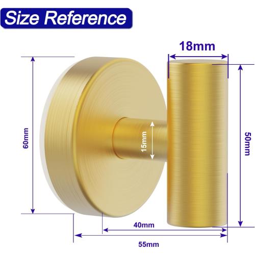 Suction Cup Hooks, Shower Hooks for Inside Shower – Removable Towel Hooks for Bathroom Window Glass Mirror Tile, Bath Robe Looafh Hook for Hanging – Waterproof & Rustproof, Gold(2 Pack)