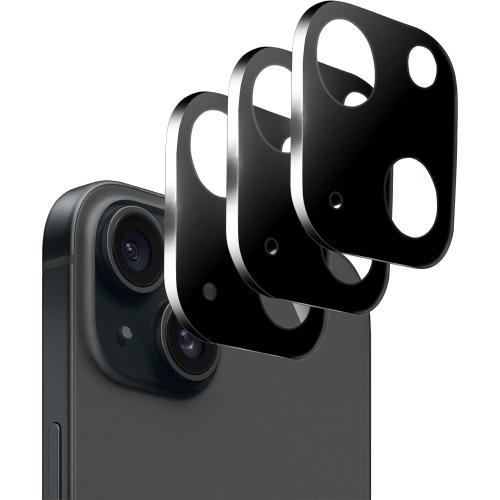 3 Pack Camera Lens Protector for iPhone 14 6.1 & iPhone 14 Plus 6.7, Tempered Glass, Ultra HD, 9H Hardness, Anti-Scratch, Case Friendly, Easy to Install [No Affect on Night Shots]