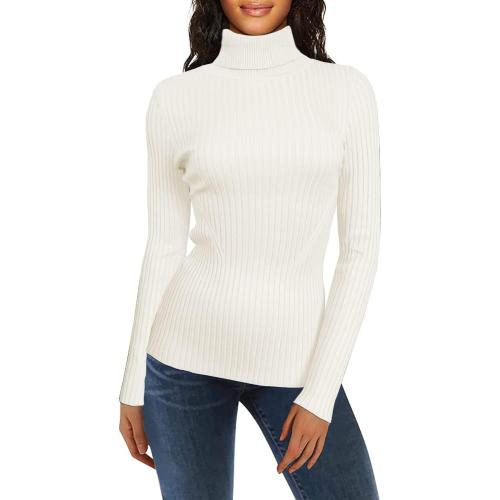 Size M/L ....Turtleneck Ribbed Sweaters for Women Cute Sexy Knitted Warm Fitted Sweater