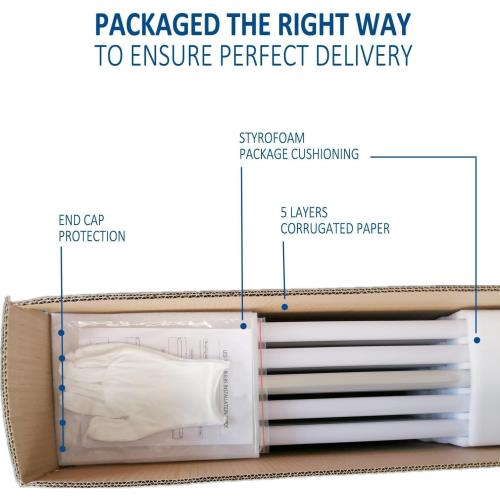 LED Light Bulbs Fluorescent T8 Replacement Tube 4ft Bulb T12 Ballast Bypass Lights 3000K Warm White Milky Cover 4-Pack