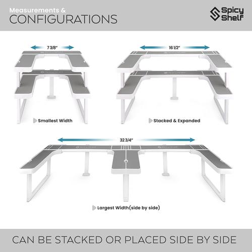 Spicy Shelf Patented Spice Rack and Stackable Organizer
