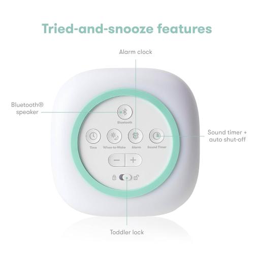 Frida Baby 3-in-1 Alarm Clock   Sound Machine   Nightlight | Wake Up Light Sunrise Alarm Clock, White Noise Soother, Sleep Trainer, Nursery   Toddler   Kids Bedroom (Bluetooth)