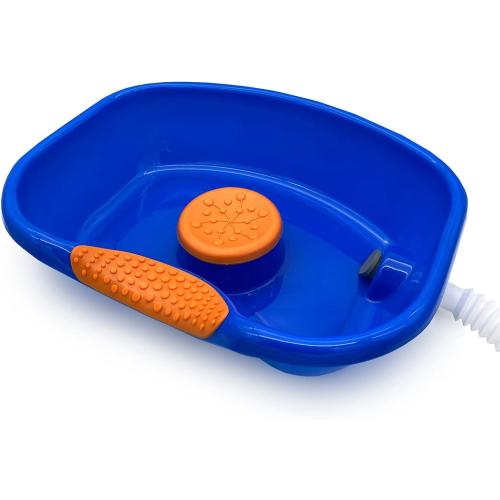 DMI Portable Shampoo Bowl for Bedside and Hair Washing, Hair Cuts and Coloring for the Elderly, Disabled, Bedridden and Handicapped, Blue