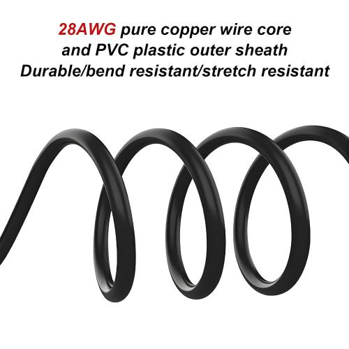 10ft 28AWG RS232 DB9 Female to Female Straight Through Extension Cable