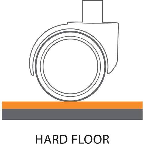Staples Office Chair Mat, Clear Floor Mats with Lip, Hard Floors, Textured Underside, Extended Under-Desk Coverage, Smooth Glide
