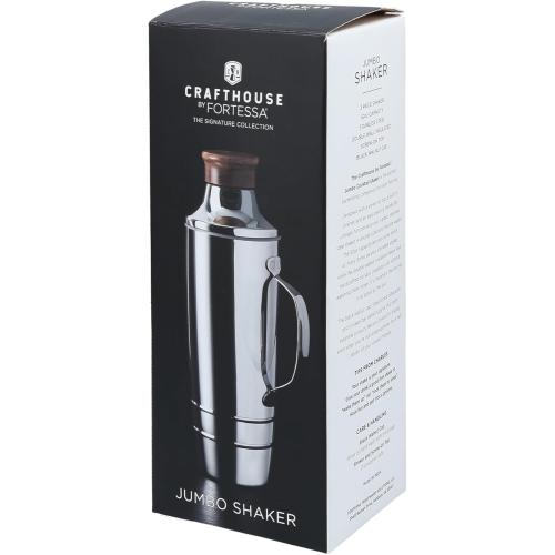 Crafthouse Signature Collection Stainless Steel, 50 Oz. Double Walled Jumbo Cocktail Shaker, Silver