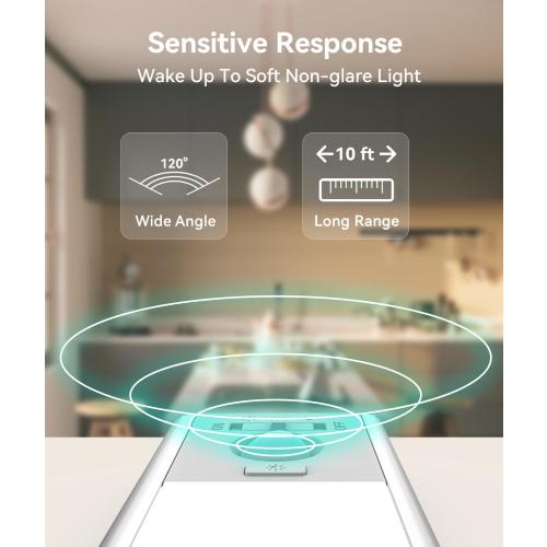 Under Cabinet Lighting, LED Motion Sensor Light Indoor, 2200mAh USB Rechargeable Closet Lights Battery Operated, Stick On Magnetic Wireless Dimmable Under Counter Lights for Kitchen(2 Pack)