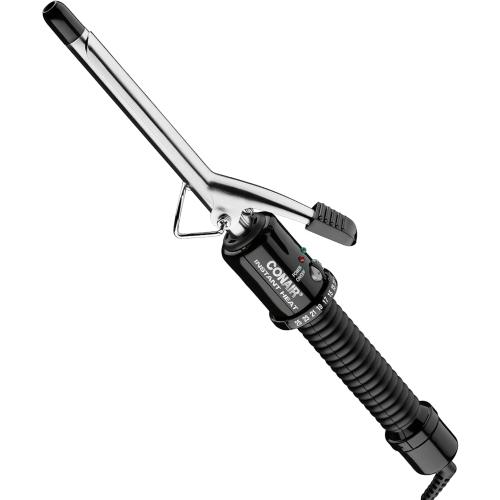 Conair Instant Heat ½ Inch Curling Iron, ½-Inch Barrel Hair Curler Produces Tight Curls, 25 Heat Settings, Dual Voltage, For Use on All Hair Lengths, Black