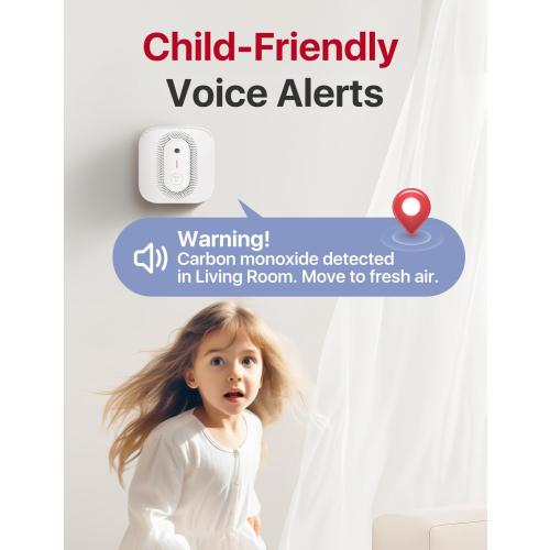 X-Sense Smoke Detector Carbon Monoxide Detector Combo Hardwired with Voice Location, Hardwired Interconnected Smoke and Carbon Monoxide Detector, Model XP02-AR, 1-Pack