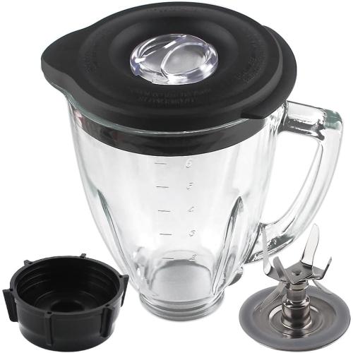 Glass Replacement parts 6-Cup Glass Jar With Blade, Compatible with Oster Blenders
