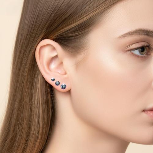 Gotumo 16G 18G 20G Flat Back Earrings Stud Titanium Threadless Nose Rings Tragus Labret Cartilage Lip Medusa Conch Body Piercing Jewelry Hypoallergenic for Women Men