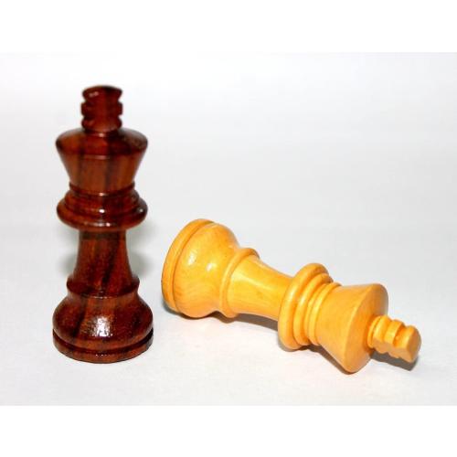 StonKraft Collector Edition Wooden Chess Pieces Chess Coins Pawns Chessmen Figurine Pieces (3 Brown)