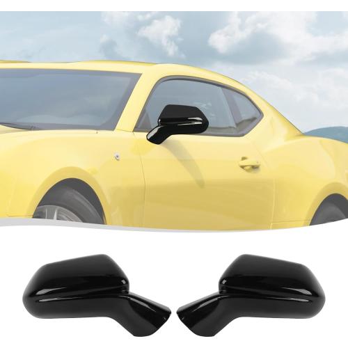 Voodonala for Chevy Camaro Side Mirror Cover Compatible with Chevrolet Camaro 2016-2023(Black,2Pcs,ABS)