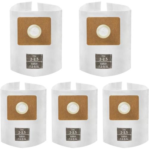 5 Pack ALYYDBG for Shop Vac Bags 2-2.5 Gallon Type B 90668 9066800 9066833