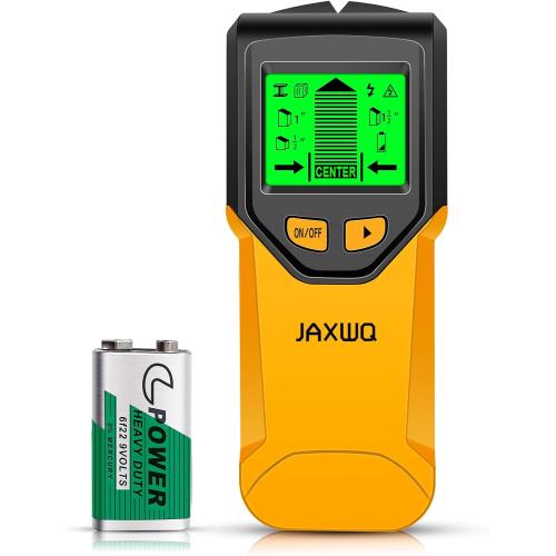 Stud Finder Wall Scanner - 5 in 1 Stud Finder Tool w/Smart Chip and HD LCD Display, Stud Detector Beam Finders for the Center and Edge of Wood AC Wire Metal Studs Joist Pipe
