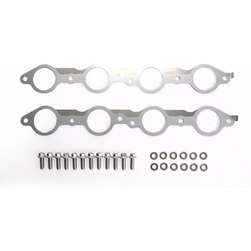 KAX LS MLS Exhaust Manifold Header Gasket Pair with Bolts for Chevy Silverado Sierra Suburban 1500 2500 HD LS1 4.8 5.3 5.7 6.0 6.2L 1997-2018
