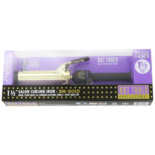 HOT TOOLS (2018 MODEL) Pro Artist 24K Gold Curling Iron | Long Lasting, Defined Curls (3/4 in)