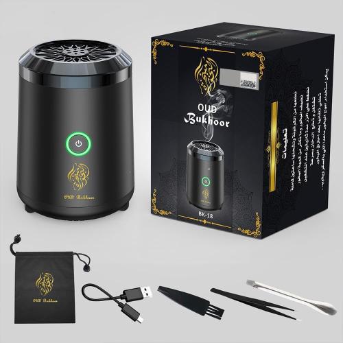 Portable Mini Incense Burner Bakhoor Rechargeable USB Aroma Diffuser Electric Arabic Incense Holder Muslim Home Decoration