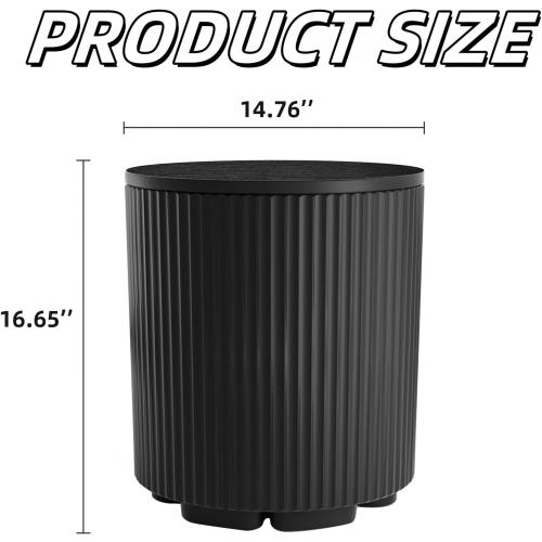 Outdoor Cooler Side Table, Patio Table and Ice Chest Storage, Portable Ice Bucket Cooler,Outdoor Ice Chest Side for Parties Picnics Beach