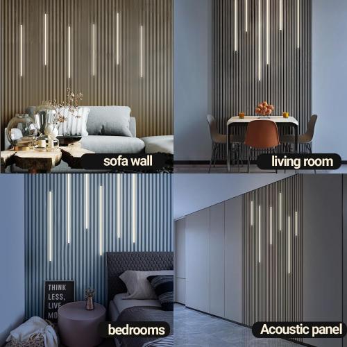 HAMRVL 10-Pack Flexible Extendable Cables for Under Cabinet Lighting Kit - 6.6ft/2m 2-Pin Extension Cord for Linkable Single Color Wall Panel Lights, LED Puck Light, Under Cabinet Strip Light (Black)