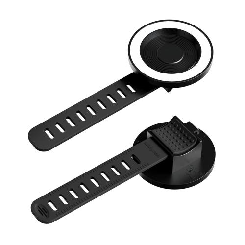 Magnetic Phone Holder for Stroller, Shopping Cart & Golf Push Cart | Handlebar Phone Mount for MagSafe | Strap with Strong Magnet for Mag Safe | Stroller Accessories for Uppababy, Nuna, Bugaboo...