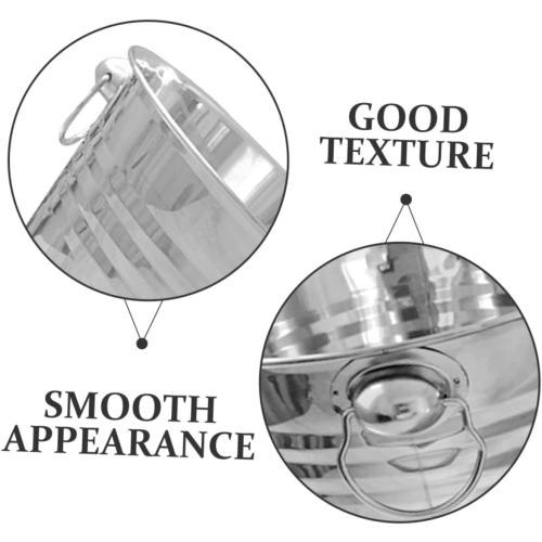 SILVER Beer Bottle Bucket Ice Beer Bucket Bar Supply Stainless Steel Ice Cube Container Party Wine Holder