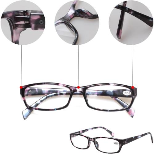 Kerecsen Reading Glasses 5 Pairs Fashion Ladies Readers Spring Hinge with Pattern Print Eyeglasses for Women (Mix Color -2, 2.50)