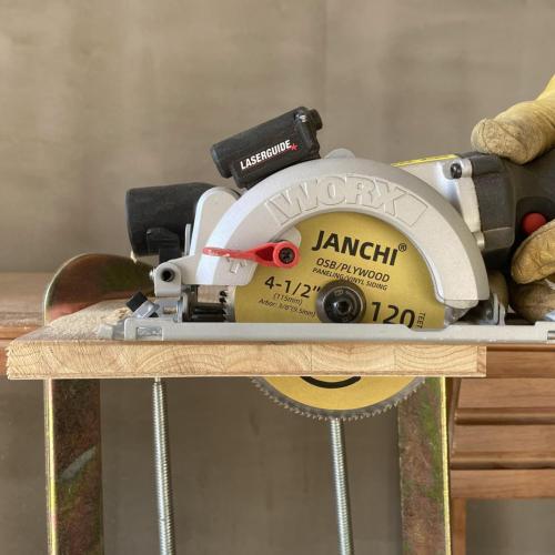 1Pack 4-1/2 Inch 120T Circular Saw Blade 3/8 Inch (9.5mm) Arbor, Plywood, OSB, Paneling and Vinyl Siding Fast and Smooth Cutting Saw Blade