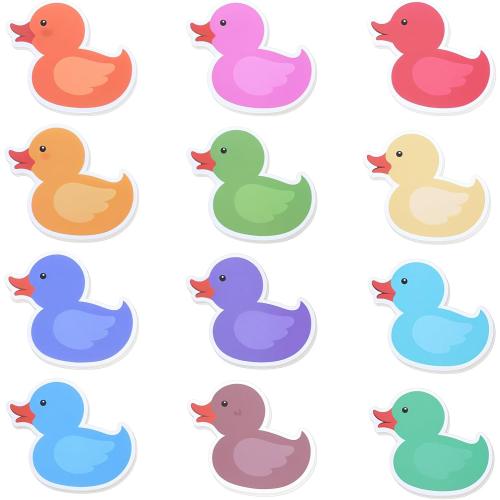 360Pcs Duck Sticky Notes Cute Ducks Shaped Sticky Tabs Colorful Animal Self Adhesive Fun Sticky Notes for School Classroom Office Stationery Home Party Decor Supplies