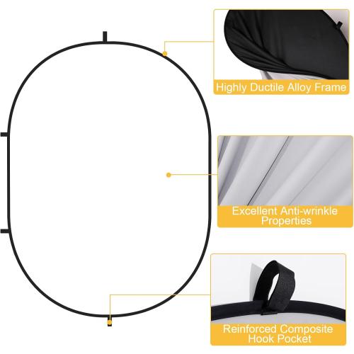 Kate Collapsible Backdrop Audition Backdrop for Headshot Photography,Video Conference,Live Streaming