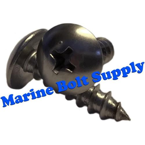 Type 316 Stainless Steel Phillips Truss Sheet Metal Screw Kit Marine Bolt Supply 6-111920