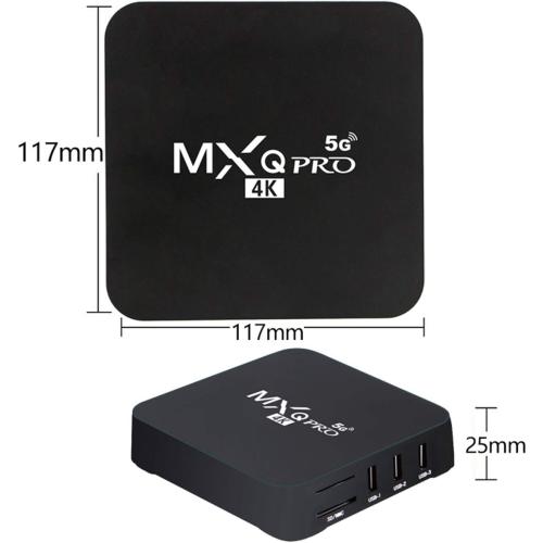 MXQ Pro 5G 4K ScreenCast WiFi 6 BT 5.0 16GB Streaming Video for iOS,Android OS,Tiktok,YouTube Mirroring to TV HD Video Sync