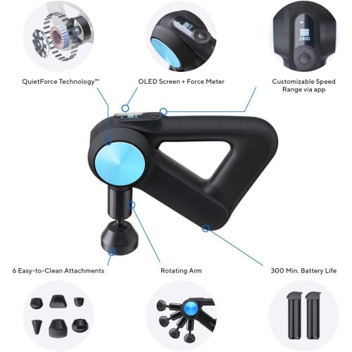 TheraGun Pro Handheld Deep Tissue Massage Gun - Bluetooth Percussion Massage Gun & Personal Massager for Pain Relief & Circulation in Neck, Back, Leg, Shoulder and Body (Black - 4th Gen)