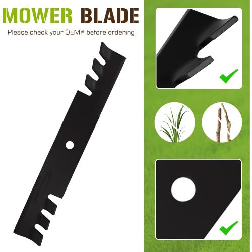 482878 Mulching Mower Blade Set for Scag 482462 481707 481711 Exmark 36'' 52'' Explorer 1-633482 539100341 Husqvarna 539100341 IZ5221 IZ5223 Encore 481707(3 Pack)