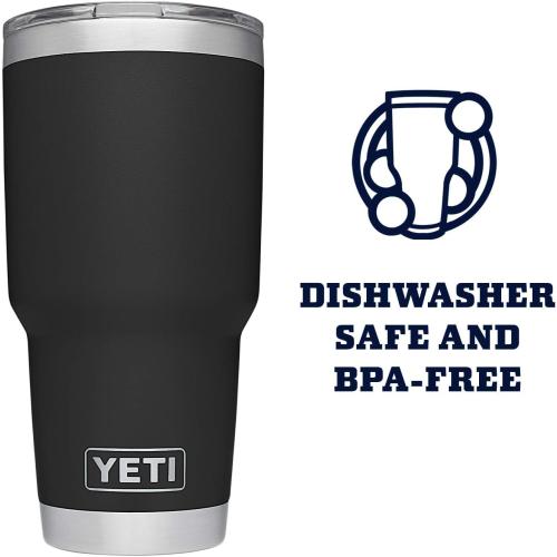 YETI Rambler 30 oz Stainless Steel Vacuum Insulated Tumbler w/MagSlider Lid, Black