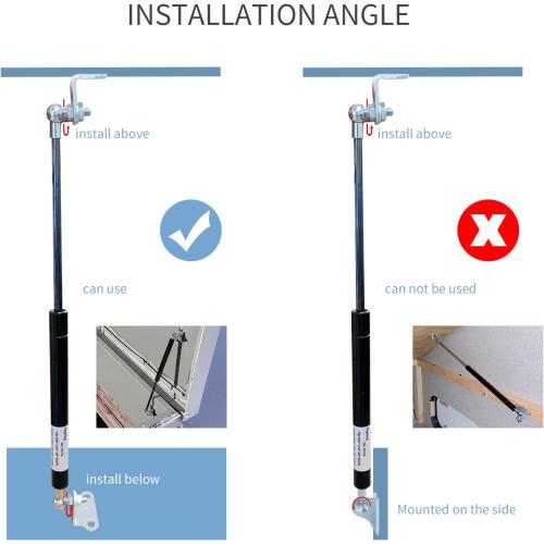 25.4cm 300N Home 10inch 67lb Gas Struts Shocks Gas Shock Lift Supports lid Support Gas Spring Suit for Trap Door Hinges Bed Large Outdoor Box Lid Trap Door A Set of 2 with L Mounts