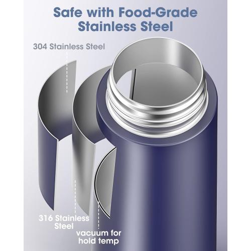 Travel Kettle, Dual Voltage Portable Electric Kettle 110V-220V-240V Smart Small Water Boiler for Tea & Coffee, 316 Stainless Steel, 6 Temperature Control and LCD Display, for Global Use (370ML)