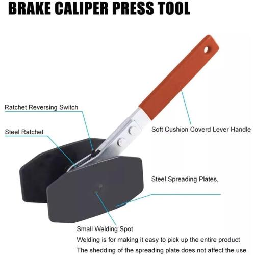 Caliper Spreader Tool Car Ratchet Brake Piston Single Twin Quad Pistons Install Tool Press Brake Caliper Wrench Tool