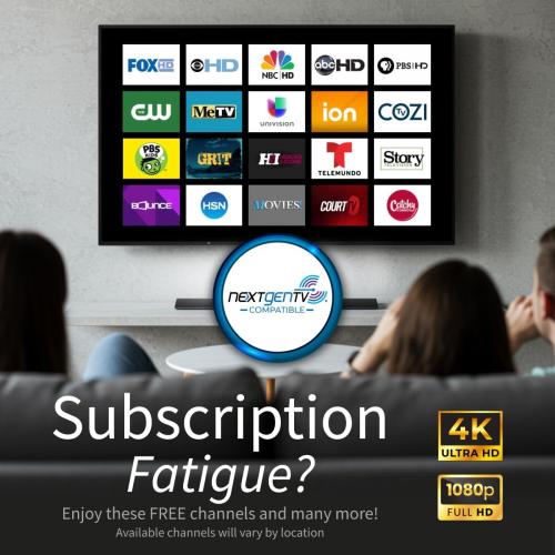 Antennas Direct ClearStream 4MAX Complete TV Antenna, Indoor Outdoor, UHF VHF, Multi-Directional, 70  Mile Range – w/Cable, Mast, Amplifier, Splitter