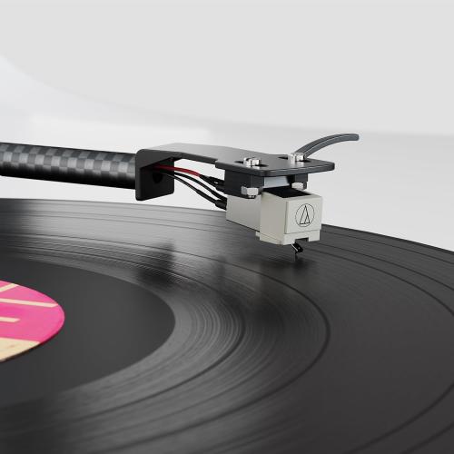 Syitren Paron Record Player Vintage Turntable for Vinyl Records with Built-in Speakers Bluetooth Retro Phonograph Wood Walnut