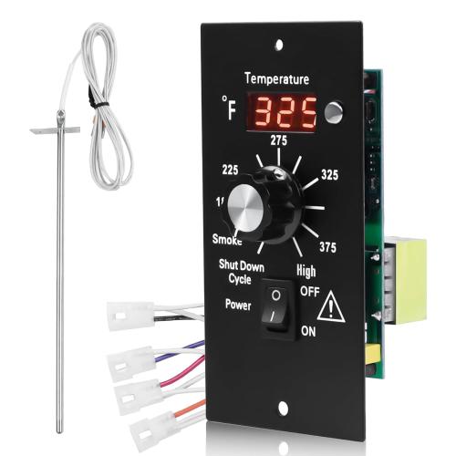 Digital Thermostat Control Panel Kit for Traeger Wood Pellet Grills, BAC236 Replacement Parts Digital Thermometer Pro Controller with 7 RTD Temperature Probe Sensor BAC194 Smoker Accessories