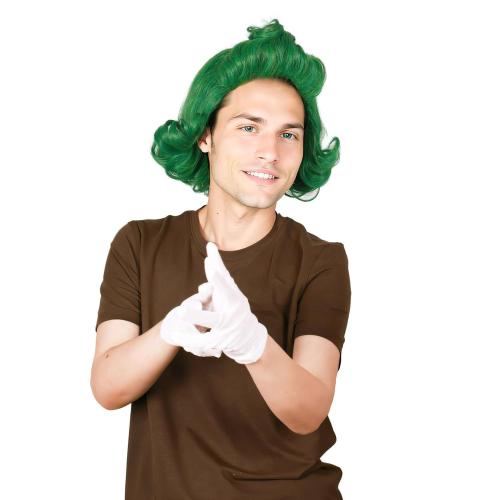 ColorGround Green Styled Cosplay Wig for Halloween (Green for adult)